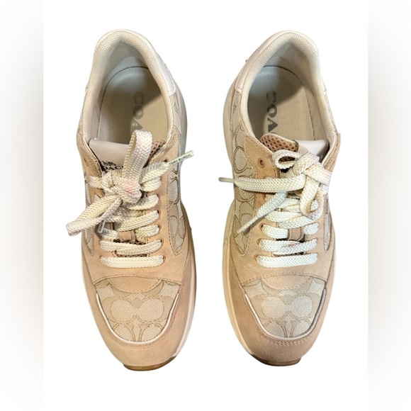 Coach C152 Tech Runner in Neutral/Tan/Beige Size 9 - Picture 5 of 11